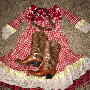 Vintage bohemian dress size small